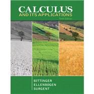 Calculus and Its Applications plus MyMathLab with Pearson eTex t -- Access Card Package 9780321760005