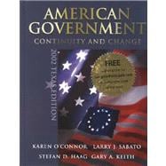 American Government: Continuity and Change, 2002 Texas Edition Election Update, with LP.com Version 9780321180018