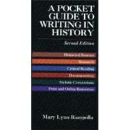 Pocket Guide to Writing History 9780312180065
