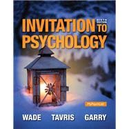 Invitation to Psychology Plus NEW MyPsychLab with Pearson eText -- Access Card Package 9780133770094