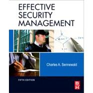 Effective Security Management 9780123820129