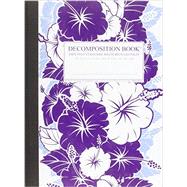 Purple Hibiscus Large 2 Color Decomposition Ruled Book 9781589440159