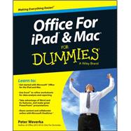 Office for Ipad and MAC for Dummies 9781119010173