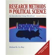 Research Methods in Political Science: An Introduction Using MicroCase® ExplorIt, 7th Edition 9781133340188