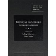 Criminal Procedure, Cases and Materials 9780314290205