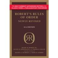 Robert's Rules of Order Newly Revised, 11th Edition 9780306820212