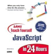 Sams Teach Yourself Javascript in 24 Hours 9780672320255