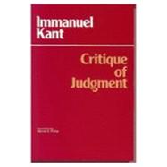 Critique of Judgment 9780872200258
