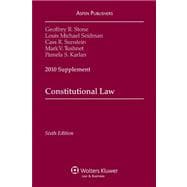Constitutional Law: 2010 Case Supplement 9780735590304