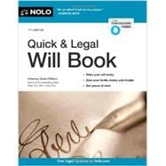 Quick & Legal Will Book 9781413320305