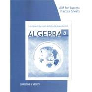 AIM for Success Practice Sheet for Aufmann/Lockwood's Prealgebra and Introductory Algebra: An Applied Approach, 3rd 9781285420370