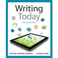 Writing Today, Brief Edition 9780205230402