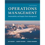 Operations Management Sustainability and Supply Chain Management 9780134130422