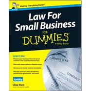 Law for Small Business for Dummies - Uk 9781118970461