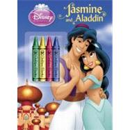 Jasmine and Aladdin Chunky Crayon with Stickers Book (Disney Princess) 9780736430494