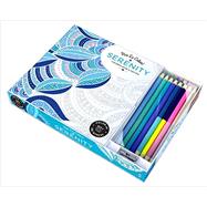 Vive Le Color! Serenity (Adult Coloring Book and Pencils) 9781419720543