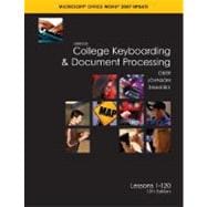Gregg College Keyboarding and Document Processing (GDP), Word 2007 Update, Kit 3, Lessons 1-120 w/Home Software 2. 0 9780077260569