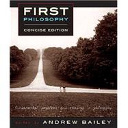 First Philosophy 9781554810574