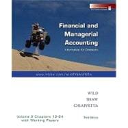 Financial and Managerial Accounting Vol. 2 (Ch. 12-24) softcover with Working Papers 9780073360577