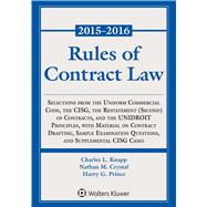 Rules of Contract Law, 2015-2016 Statutory Supplement 9781454840596