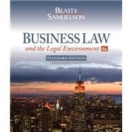 Business Law and the Legal Environment, Standard Edition 9781111530600