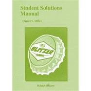 Student Solutions Manual for Algebra for College Students 9780321760609