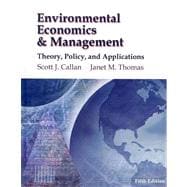 Environmental Economics and Management : Theory, Policy and Applications (Book Only)