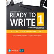 Ready to Write 1 with Essential Online Resources 9780134400655
