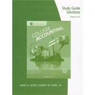 Study Guide Solutions, Chapters 16-27 for Heintz/Parry’s College Accounting 9780538750738