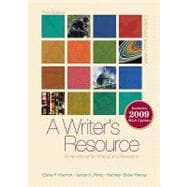 A Writer's Resource (spiral-bound) 2009 MLA Update, Student Edition 9780077300753