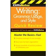 CliffsNotes Writing : Grammar, Usage, and Style Quick Review 9780470880784