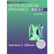Principles of Managerial Finance: Brief 9780321060815