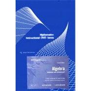 Instructional DVD Series for Aufmann/Lockwood’s Algebra: Beginning and Intermediate, 2nd 9780618820863