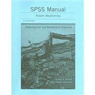 SPSS Manual to accompnay Statistics for the Behavioral Sciences 9781429220866