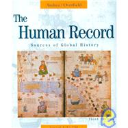 the Human Record, Volume 1, Third Edition 9780395870877
