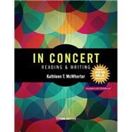 In Concert An Integrated Approach to Reading and Writing, MLA Update 9780134590882