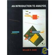 An Introduction to Analysis