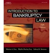 Introduction to Bankruptcy Law 9781418040963