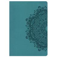 HCSB Super Giant Print Reference Bible, Teal LeatherTouch, Indexed 9781433621000