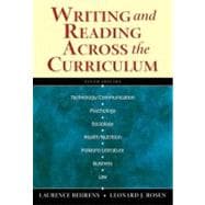 Writing And Reading Across The Curriculum 9780321291004