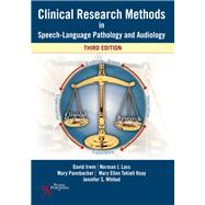 Clinical Research Methods in Speech-language Pathology and Audiology 9781635501018