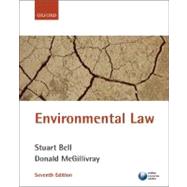 Environmental Law 9780199211029
