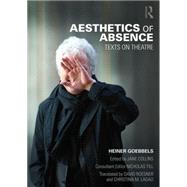 Aesthetics of Absence: Texts on Theatre 9780415831048