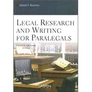Legal Research and Writing for Paralegals 9780735551053