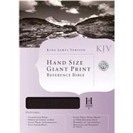 KJV Hand Size Giant Print Reference Bible, Black Genuine Leather 9781433601057