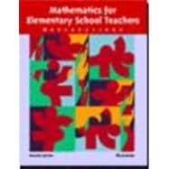 Mathematics for Elementary School Teachers 9780618051113