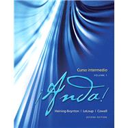 ¡Anda! Curso intermedio, Volume 1 Plus MySpanishLab (one semester) with eText -- Access Card Package 9780205981151