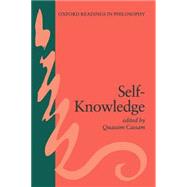 Self-Knowledge