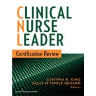 Clinical Nurse Leader Certification Review 9780826171177