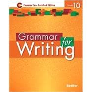 Grammar for Writing ©2014 Enriched Edition, Level Orange 9781421711201